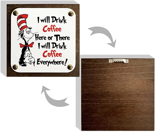 Miniatura 3 de Letrero de madera de café, caja de madera, decoración de arte, letrero de decoración de café, arte de decoración de café, decoración del hogar,