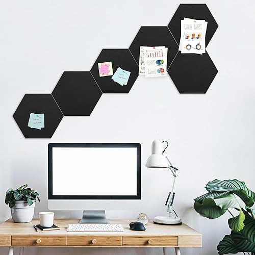 Miniatura 4 de SEG Direct Tablero de anuncios, tablero de corcho de fieltro grande de 31 x 22 pulgadas, tablero de anuncios autoadhesivo con 20 pines para