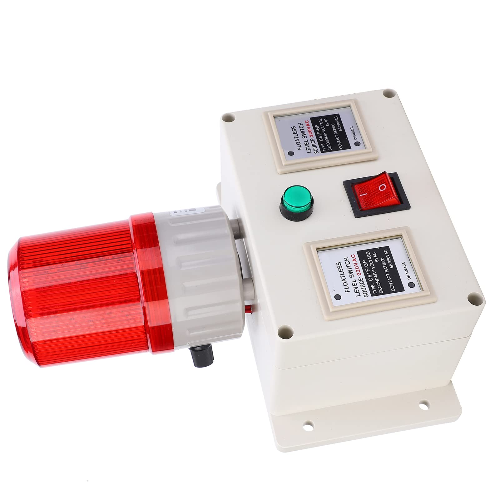 Fafeicy Allarme Livello Acqua Sensore, Monitor Serbatoio ABS con 90-105dB