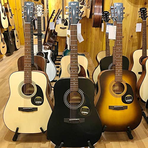 Image of Cort AD810BKS Standard Dreadnought Guitar, Spruce Top, Mahogany Back & Sides, Black Satin