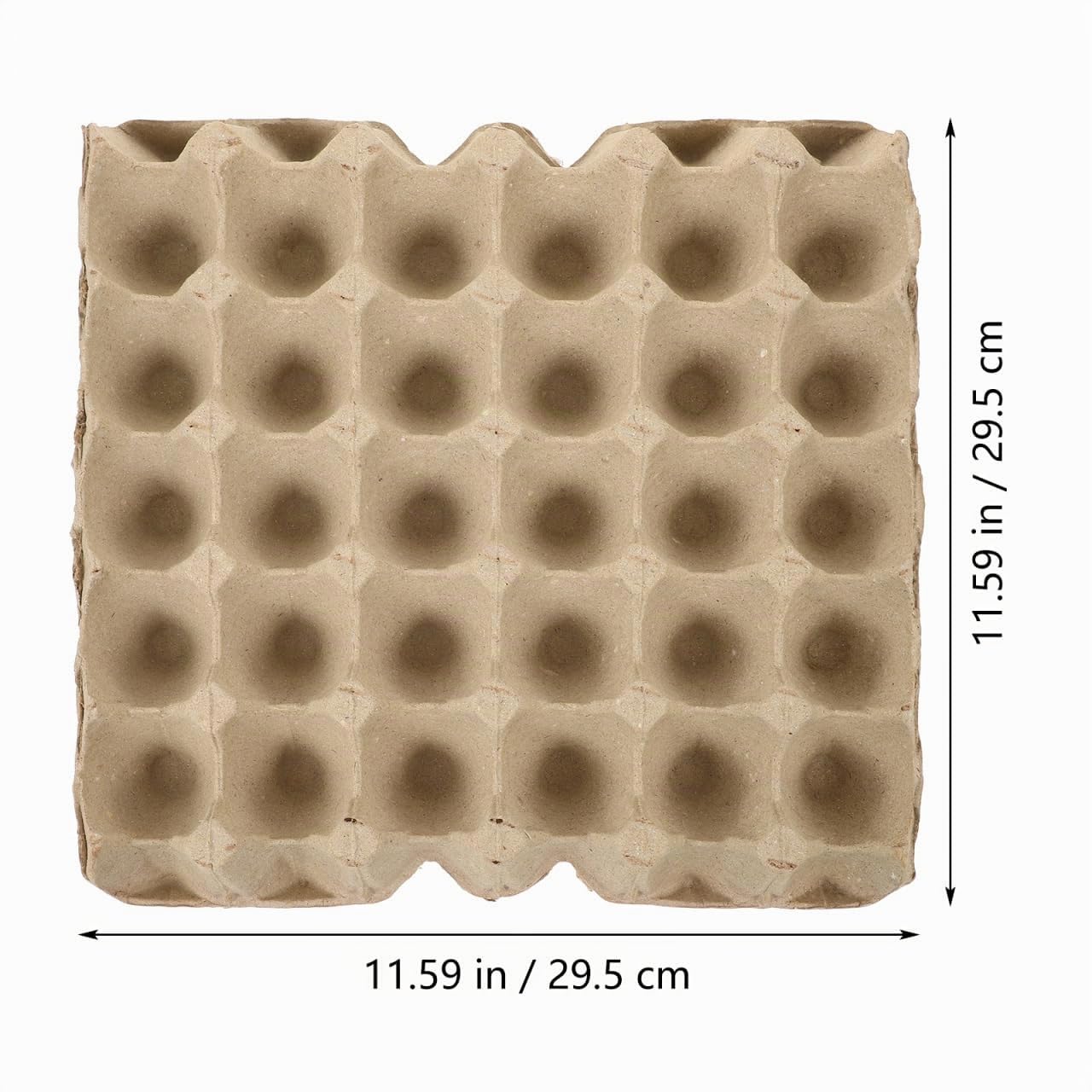 MAGICLULU Carton D'Œufs Vide Réutilisable 5 Pièces Boîte À Œufs En Pâte À Papier 30 Alvéoles Plateau Empilable Pour Réfrigérateur Protection Des Œufs Contre Chocs Et Écrasement