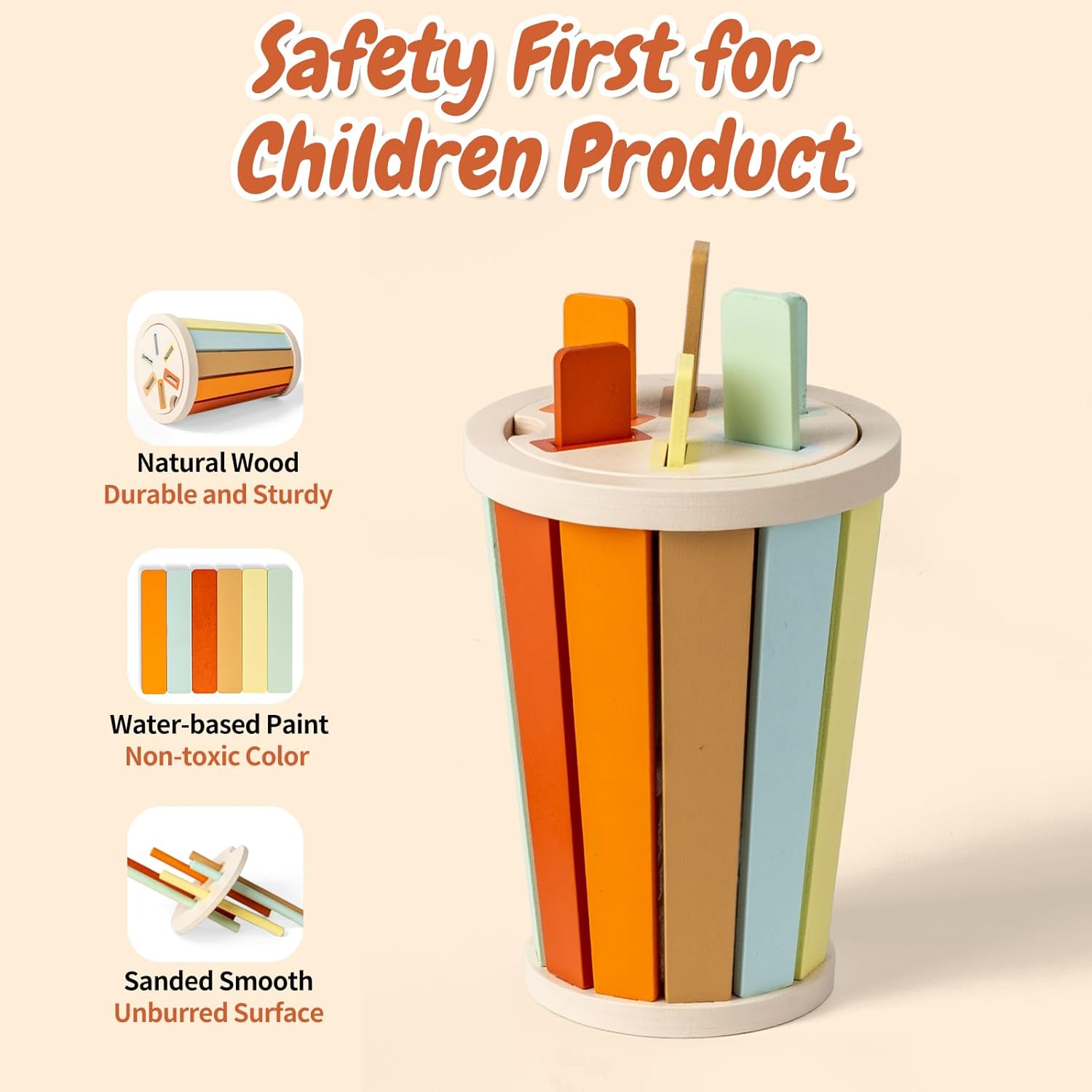 Montessori Educational Sensory Toys for 1-3 Year Olds