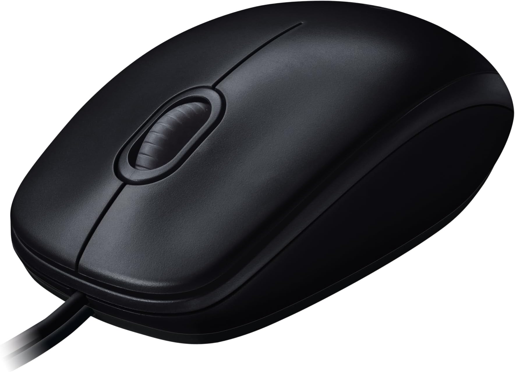 Logitech M100 Wired USB Mouse, 3-Buttons,1000 DPI Optical Tracking, Ambidextrous, Compatible with PC, Mac, Laptop - Black