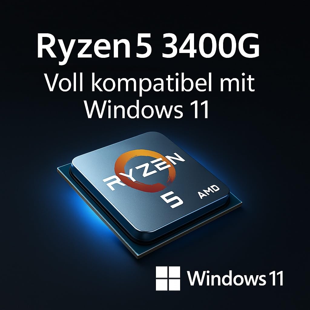 shinobee Business Multimedia Office PC AMD Ryzen 5 3400G 8 Threads 4.20GHz - 16 GB DDR4-512 GB SSD - DVD - AMD Radeon RX Vega 11 Graphics 4K HDMI DX12 - Windows 11 - WLAN - Computer #7370
