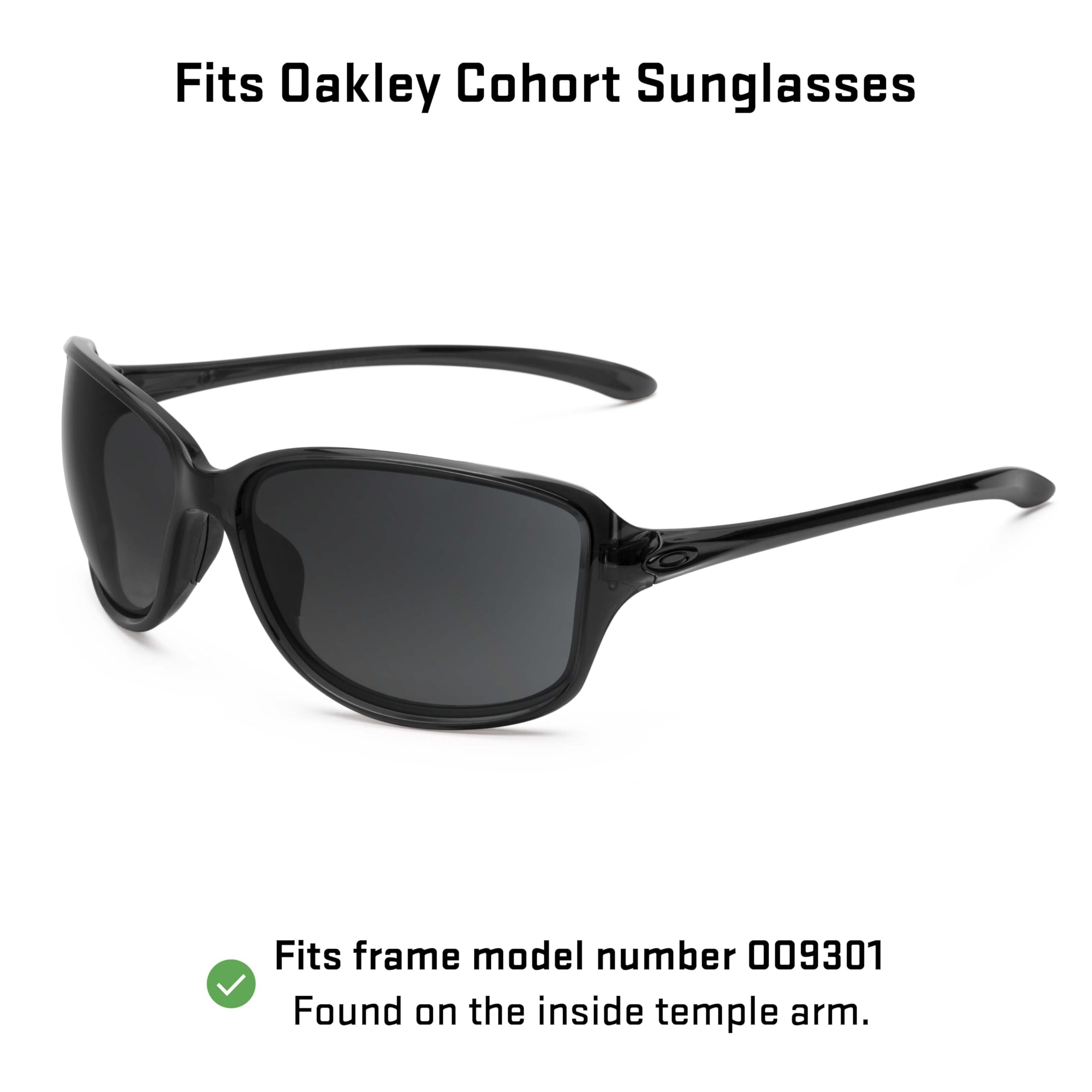 Revant Replacement Lenses for Oakley Cohort sunglasses, UV Protection, Anti-Scratch and Impact Resistant, Polarized Ice Blue Mirrored