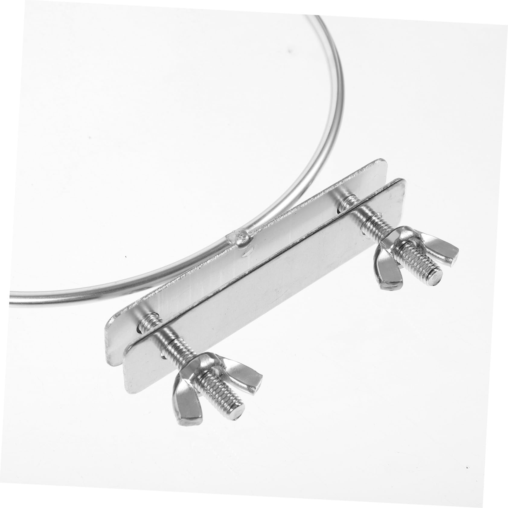 Vogelfutterspender mit Clip für Käfig, 2 Stück aus Legierung, Silber