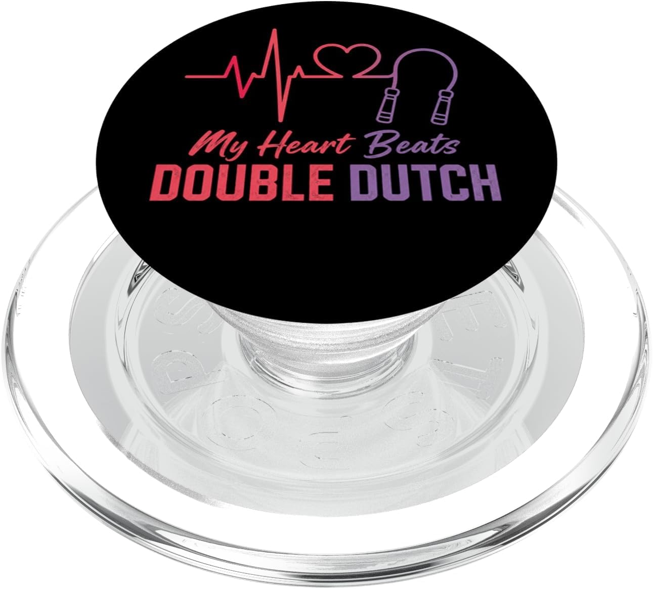 My Heart Beats Double Dutch Jump Rope PopSockets PopGrip for MagSafe
