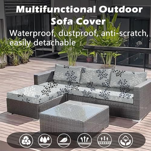 Housse coussin extérieur imperméable lot de 2 taille M pour chaise de jardin - 3
