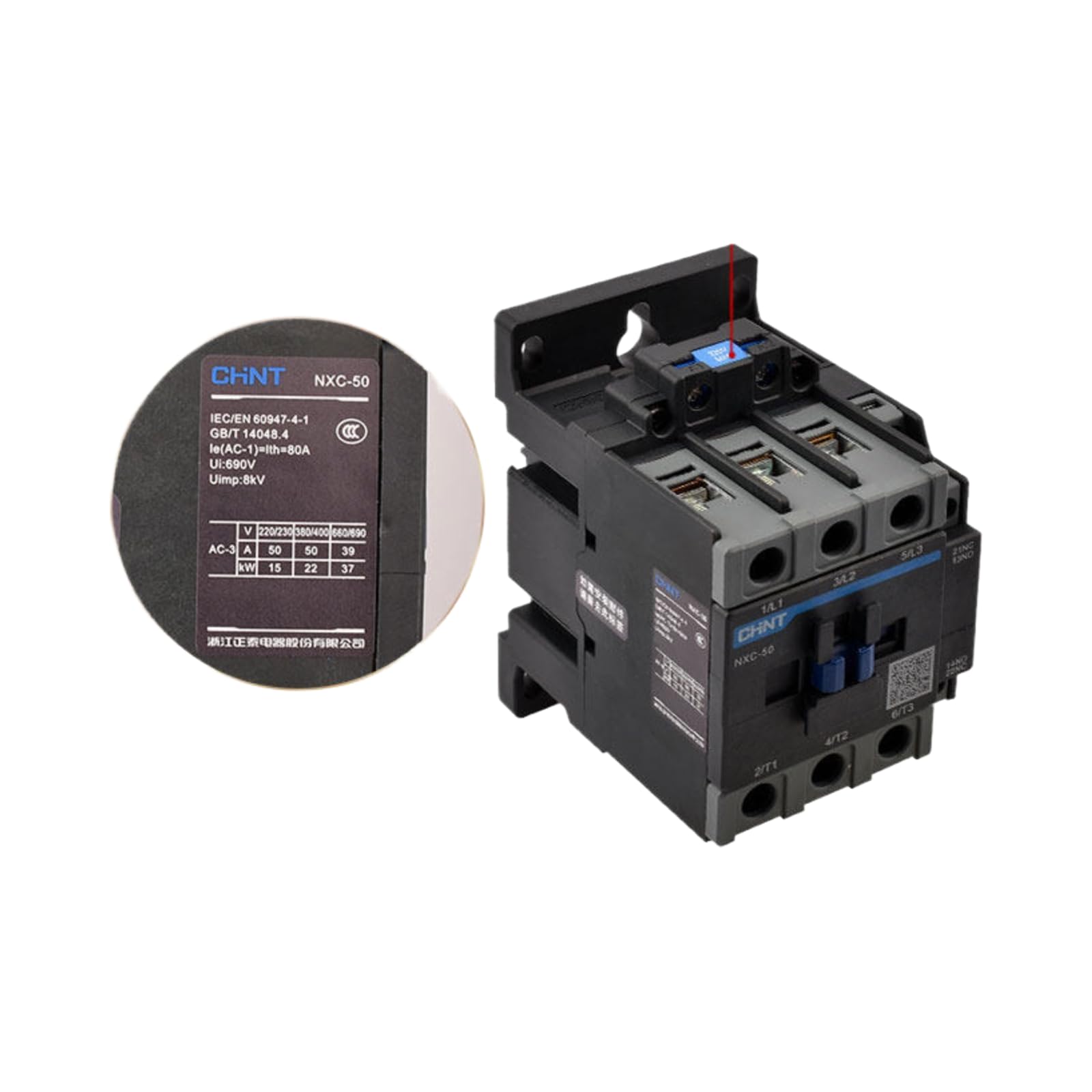 Contacteur ca CJX2-1810 triphase relais inverseur - 2