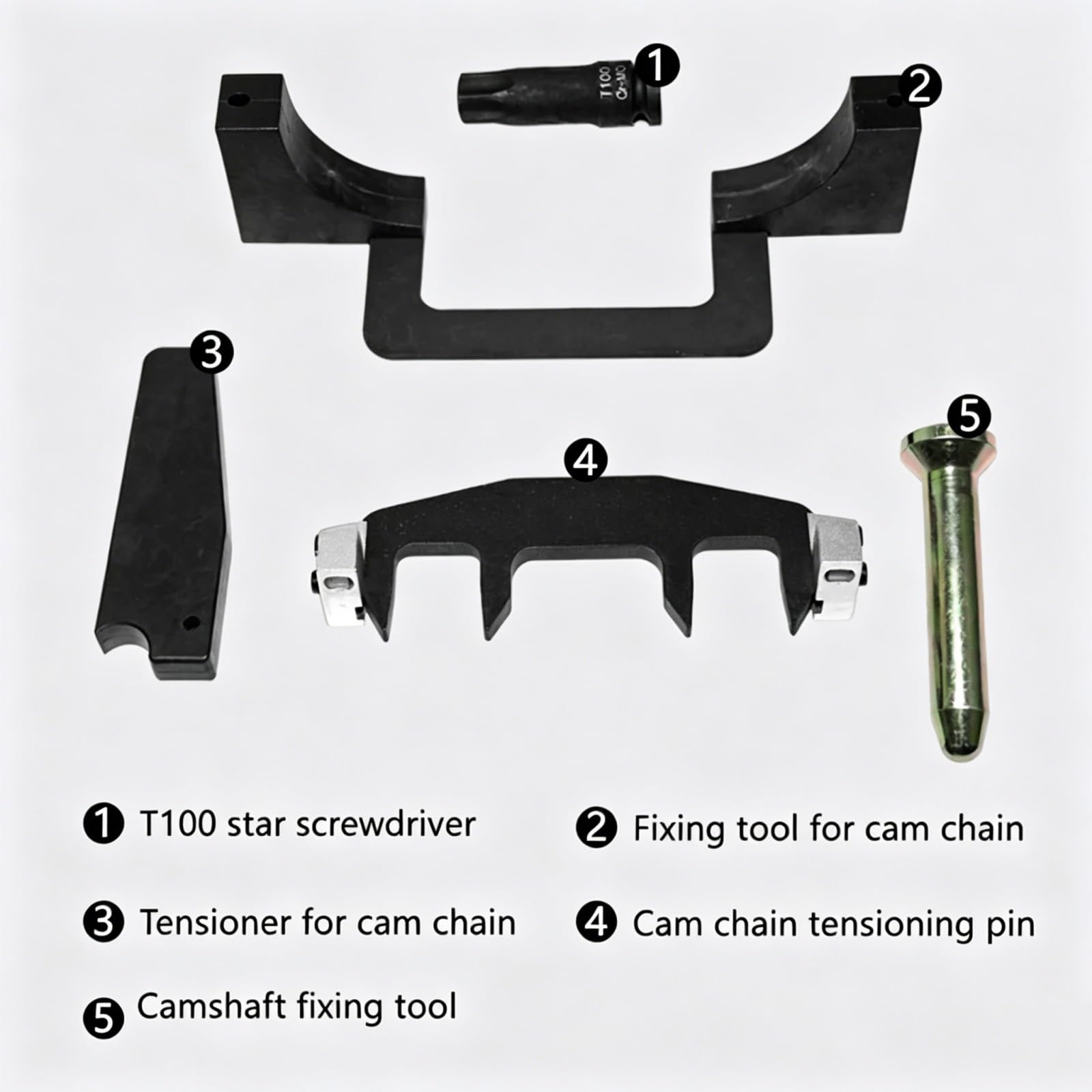Kit de Calage Distribution Compatible Avec Benz Pour M271 C230 271 203 Ensemble D'outils Pour Le Calage De La Chaîne De Distribution Et L'alignement De L'arbre À Cames Du Moteur