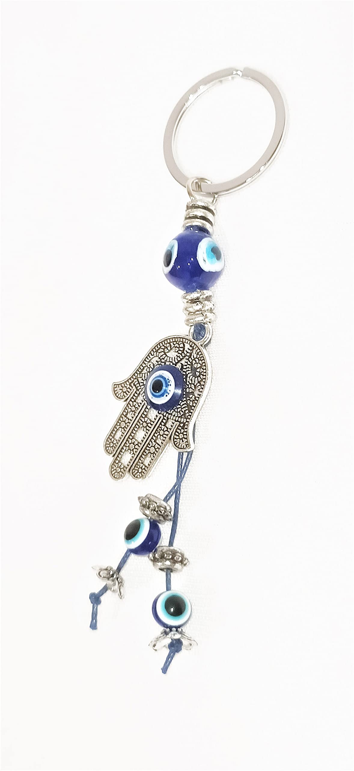 Buddha GrooveEvil Eye Keychain - Palm Design for Good Luck