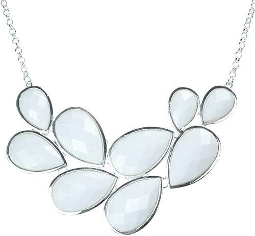 Jane Stone Collar grueso con babero de burbujas joyería de moda collar de declaración de joyería para fiesta Fn0564