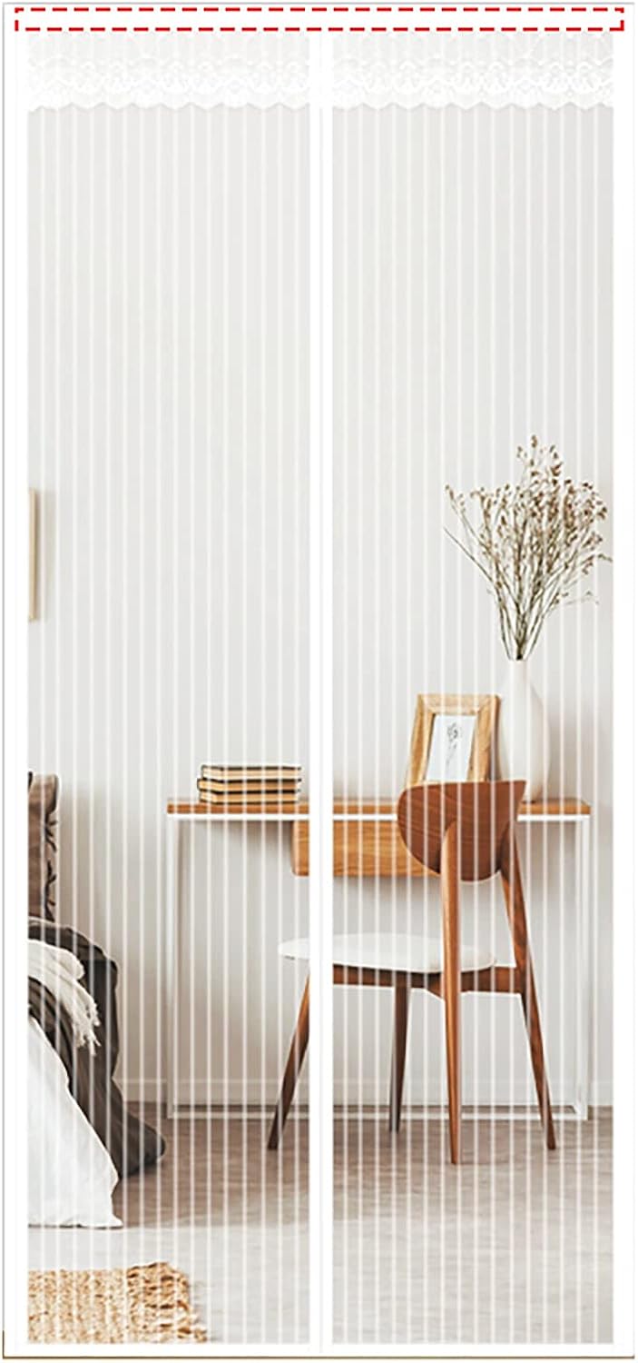 Magnetic Screen Door,Upgrade Screen Doors with Strong Magnet Heavy Duty Mesh Curtain Full Frame Hook&Loop,for Front Door Apartments,Pet Kid Entry Friendly