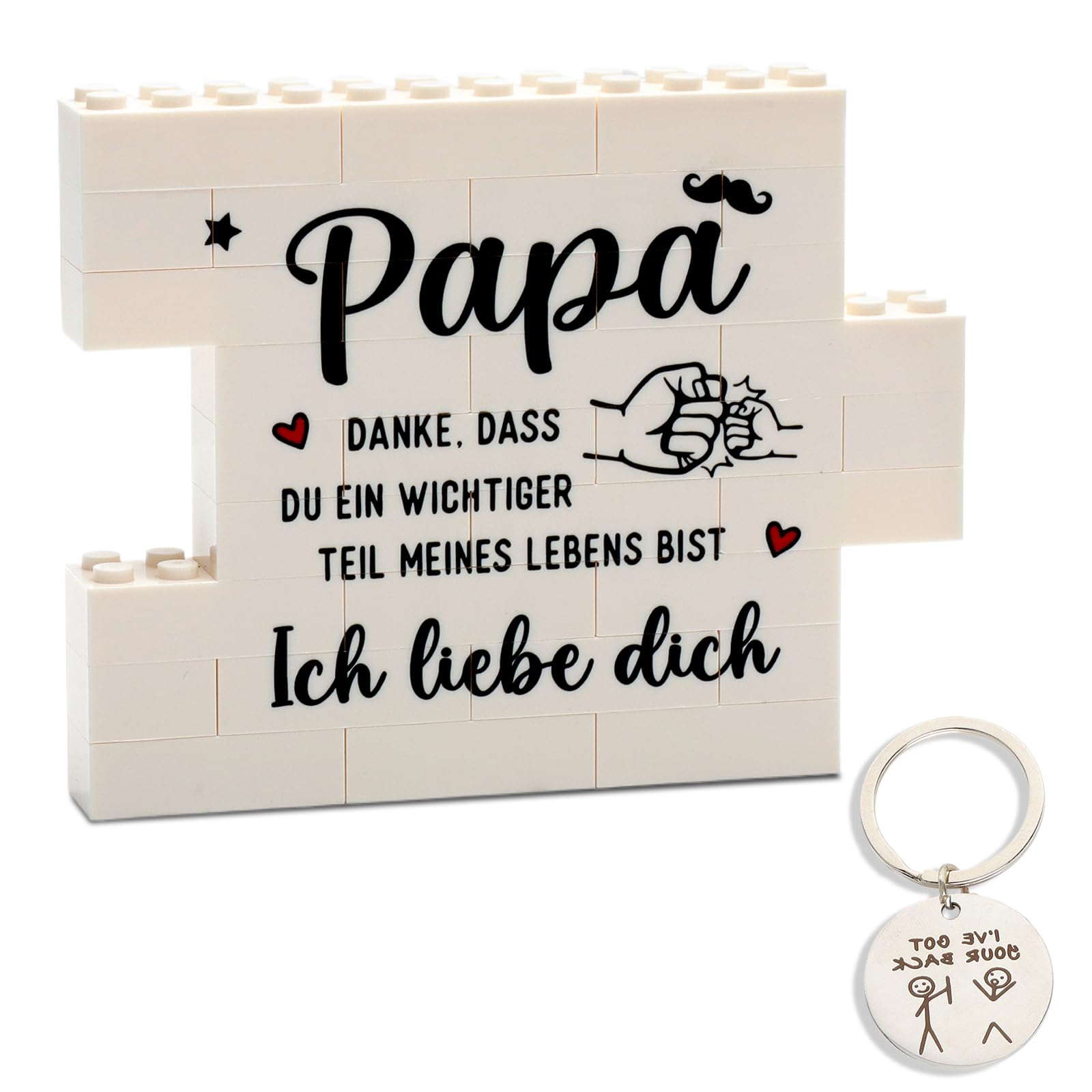 Vater Geschenk, Danke Geburtstagsgeschenk für Papa – Puzzle Dekoration, Liebevolle Vater Geschenk von Tochter Sohn, Dankeschön Geschenk Vater Geburtstag & Weihnachten für Vater Männer