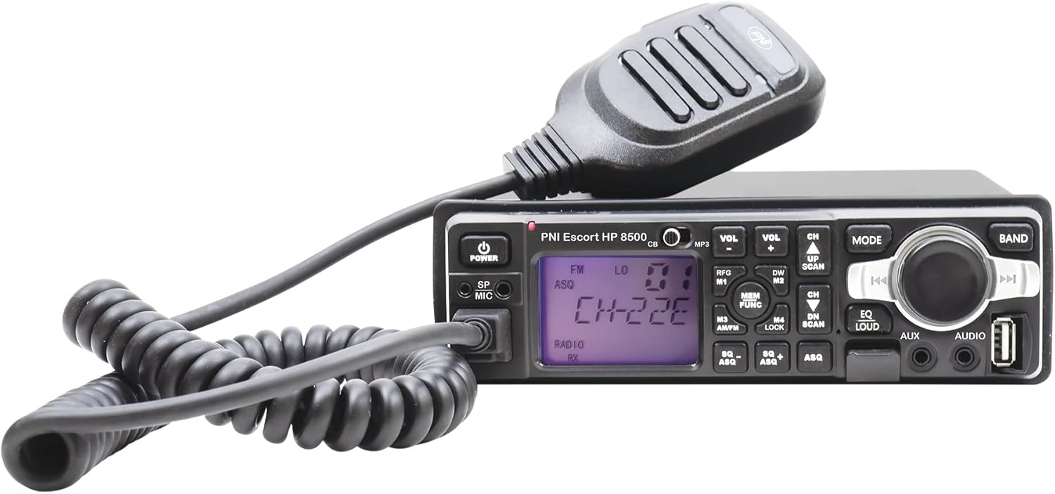 CB Radio and MP3 Player PNI 8500 ASQ Includes Headphones with Microphone