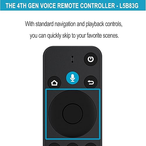 Miniatura 8 de Allimity Control remoto de comando de voz de repuesto compatible con Tienda TV Box (3 generación), Tienda TV Stick (2 generación3 generación4KLite4K