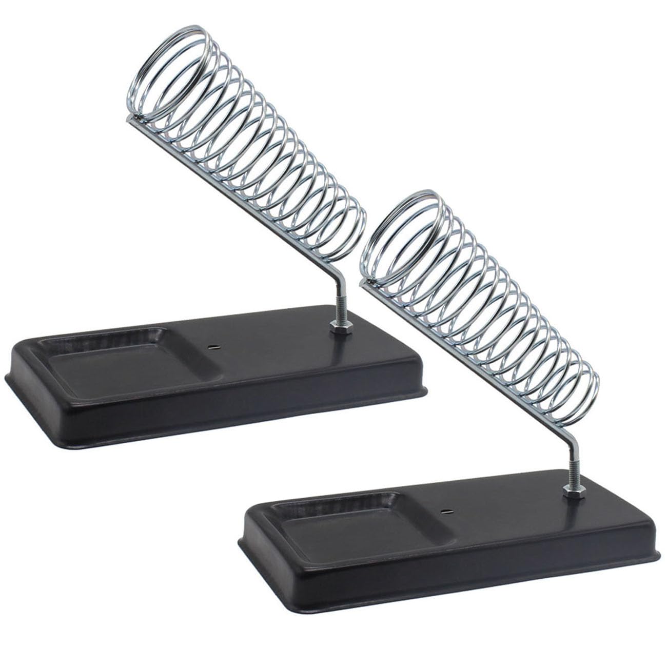 2 soportes para soldador con base rectangular que evitan quemaduras en mesas
