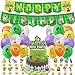 Hilloly 43 Pcs Plantas Vs. Zombies Set de Decoración de Fiesta, Plantas contra Zombies Suministros para Fiestas Suministros para Fiesta de cumpleaños para niños, Incluido Globo Banner Kit