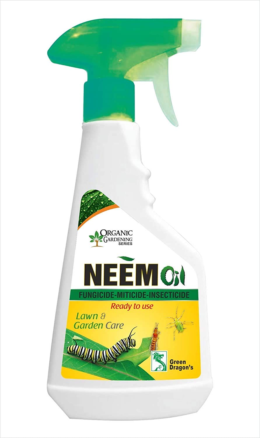 Green Dragons Natural & Organic | Neem Oil Ready to Use for Lawn & Garden Care 500 ml | 0% Chemicals 100% Effective (B091FRV36H) Amazon Price History, Amazon Price Tracker