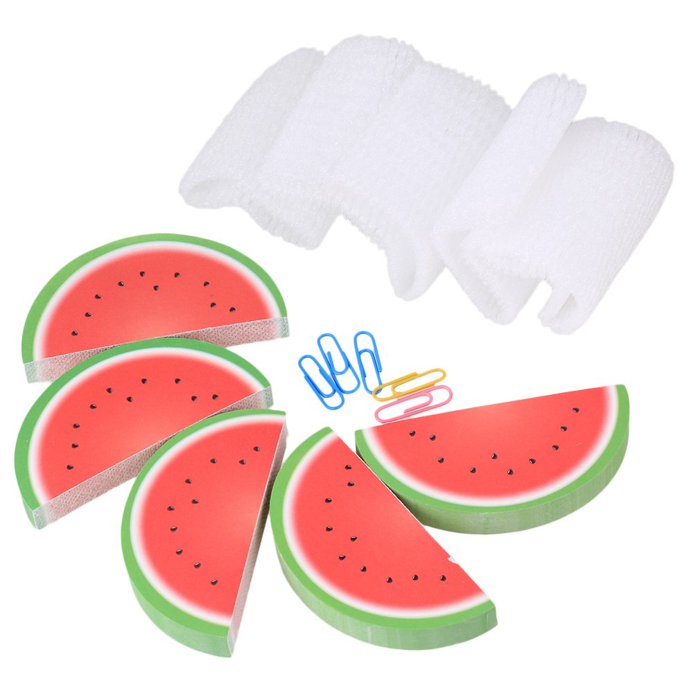 Desk Creative Fruit Shape Memo Pad Scratch Paper Note Pad Pack of 5 (Watermelon Shape )