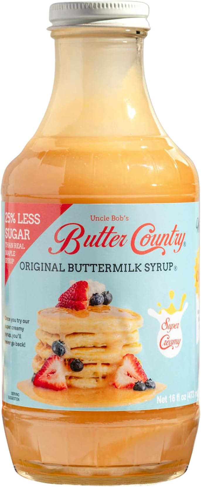 Amazon.com : Uncle Bob's Butter Country Original Buttermilk Syrup for ...