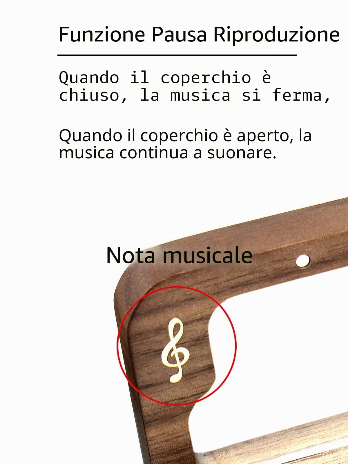 Sinzyo Howl's Moving Castle-Merry Go Round of Life Scatola Musicale Vintage in Legno Movimento Natale San Valentino Regalo di Compleanno (Nota Musicale Scatola in Noce A)