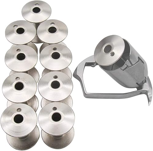 ckpsms Marca -#HAD-204 (6)+10 piezas BOBBINS Shuttle Hook & Bobinas para JUKI TSH-411 Golden Wheel CS-441N Típico TW3-441 +
