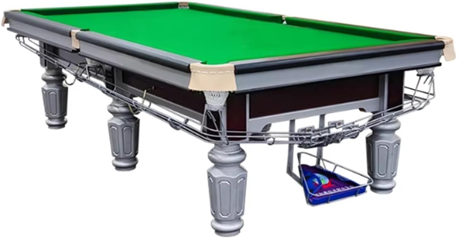 Professional Slate Pool Table, Premium Billiard Table for Home & Club, Leveled Playing Surface, Heavy Duty Frame