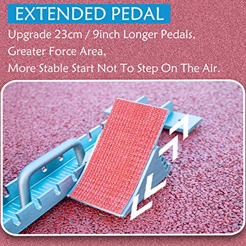 Supvision 35in High-Level Starting Blocks Aircraft Grade Aluminum Running Track Blocks Waterproof and Rustproof 4 Angle Adjustable Pedals for Track and Field Competition by Supvision - Image 4