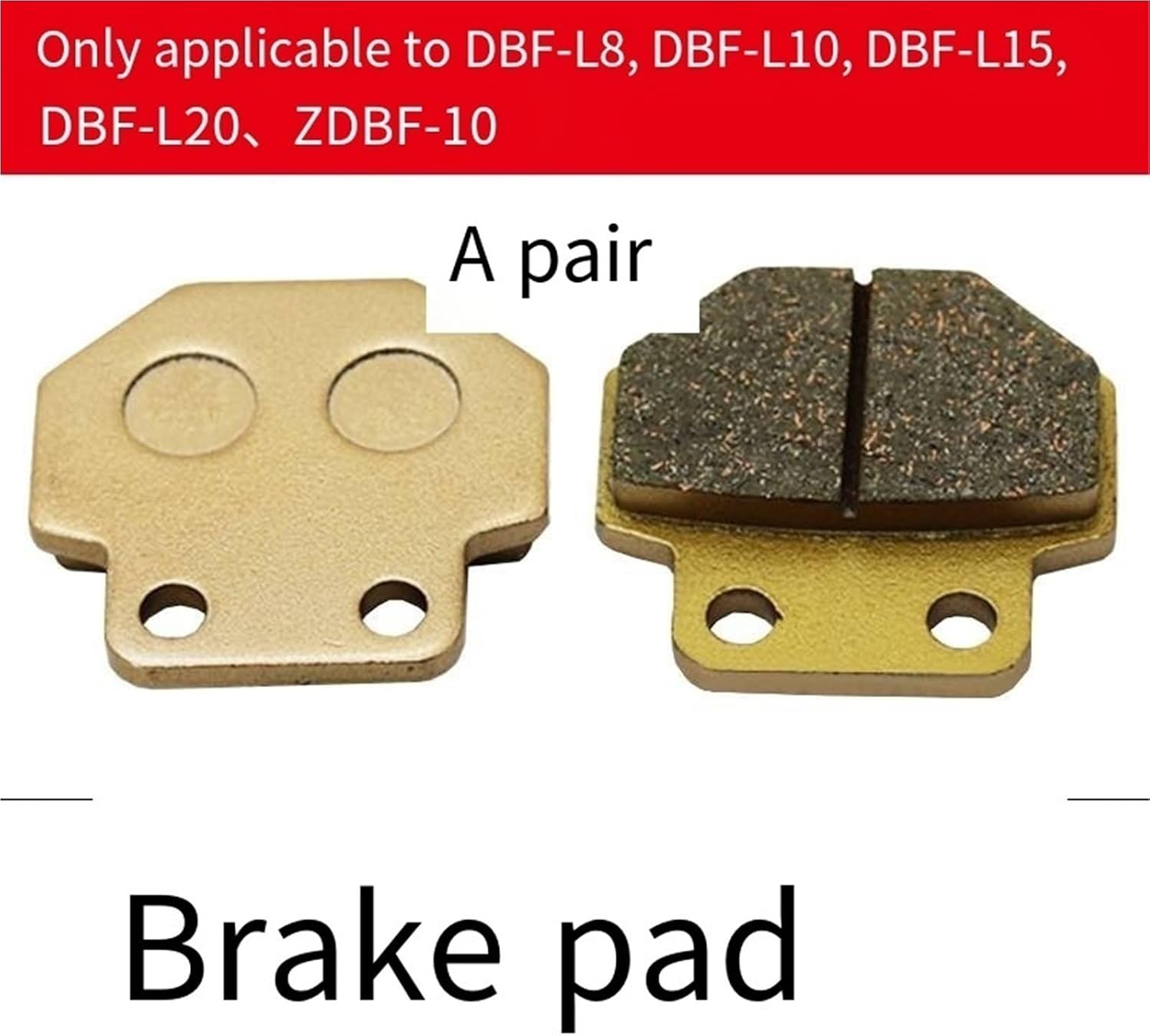 Pneumatic Brake Cylinder Industrial CNC Lathe Brake DBF-L8/10/15/20 air Compressor Butterfly Brake(DBF Brake Pads 2 Pieces)