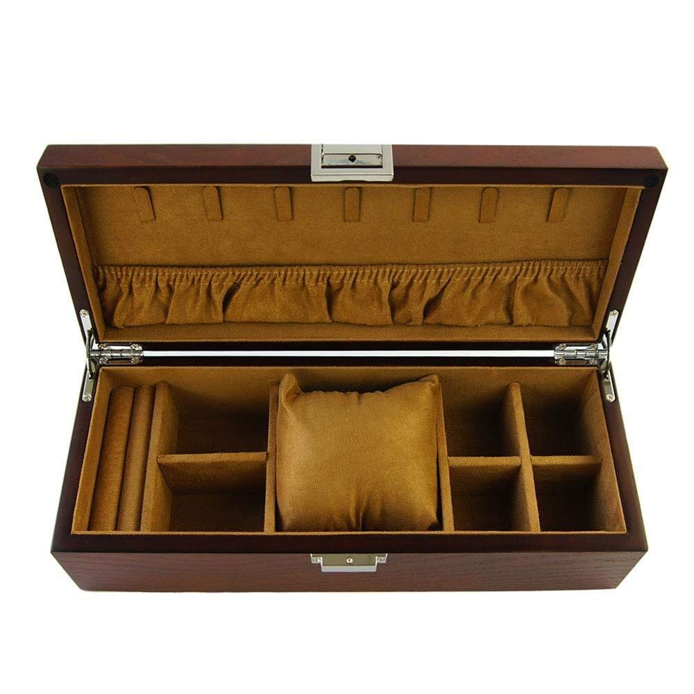 Astucci per Gioielli Cofanetto per Gioielli in Legno per Anelli, collane, Orecchini, Orologi, Organizer per Gioielli, Grande capacità, Versatile portagioie per Donna