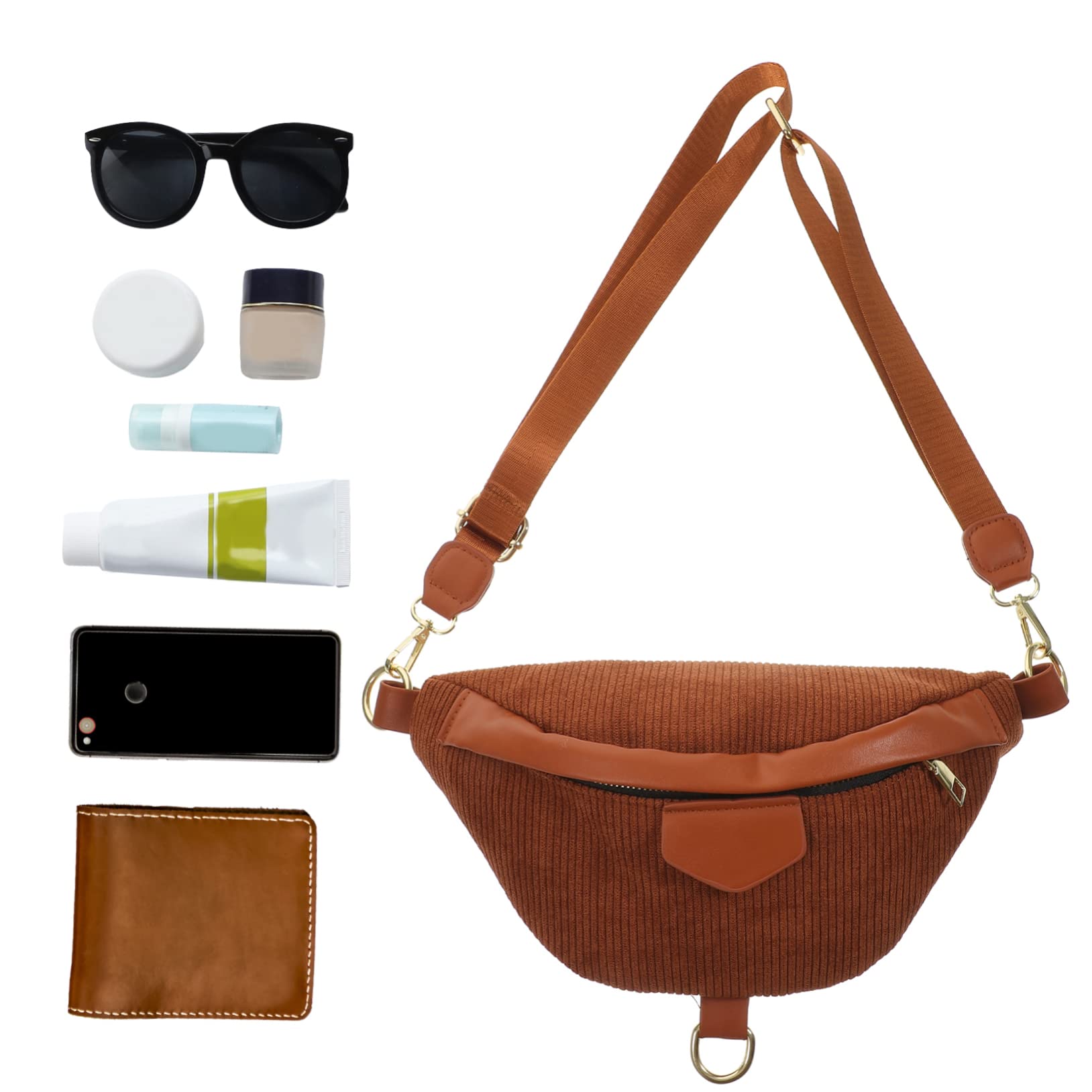 BESPORTBLE 2stücke Outdoor Crossbody Bag Mit Verstellbarem Design Tragbare Hüfttasche Für Reisen Arbeiten Und Freizeit Wasserabweisend Für Mobilgeräte Und Persönliche Gegenstände