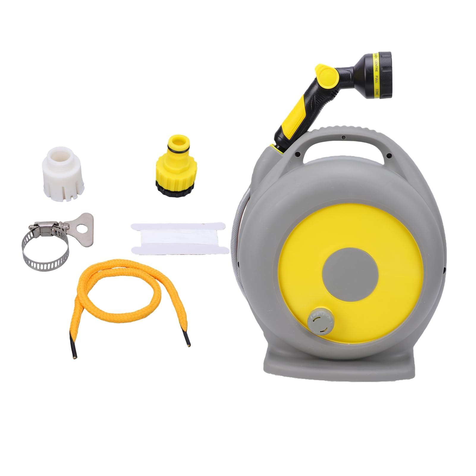 Jectse Węże Ogrodowe Zwijane Automatycznie, Pistolet Natryskowy z 10 | Water Hose Reel with Sprayer for Car Washing, Patio Cleaning