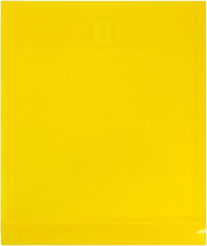 Miniatura 6 de JAM PAPER Sobres de expansión de plástico con cierre de gancho y bucle, extremo abierto, 9 34 x 11 34 con expansión de 1 pulgada, rosa fucsia,