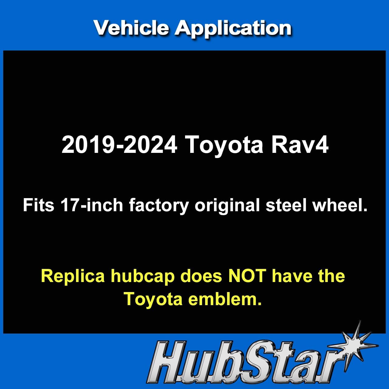 Hubcap Replacement for Toyota Rav4 2019-2025, 17-inch Wheel Cover, Silver, 1 Piece