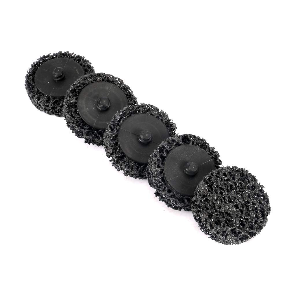 10 Pack 2" Strip Disc Rust Removal Wheel,Angle Grinder Disc Wheel,2 inch Quick Change Easy Strip & Clean Discs (Black)