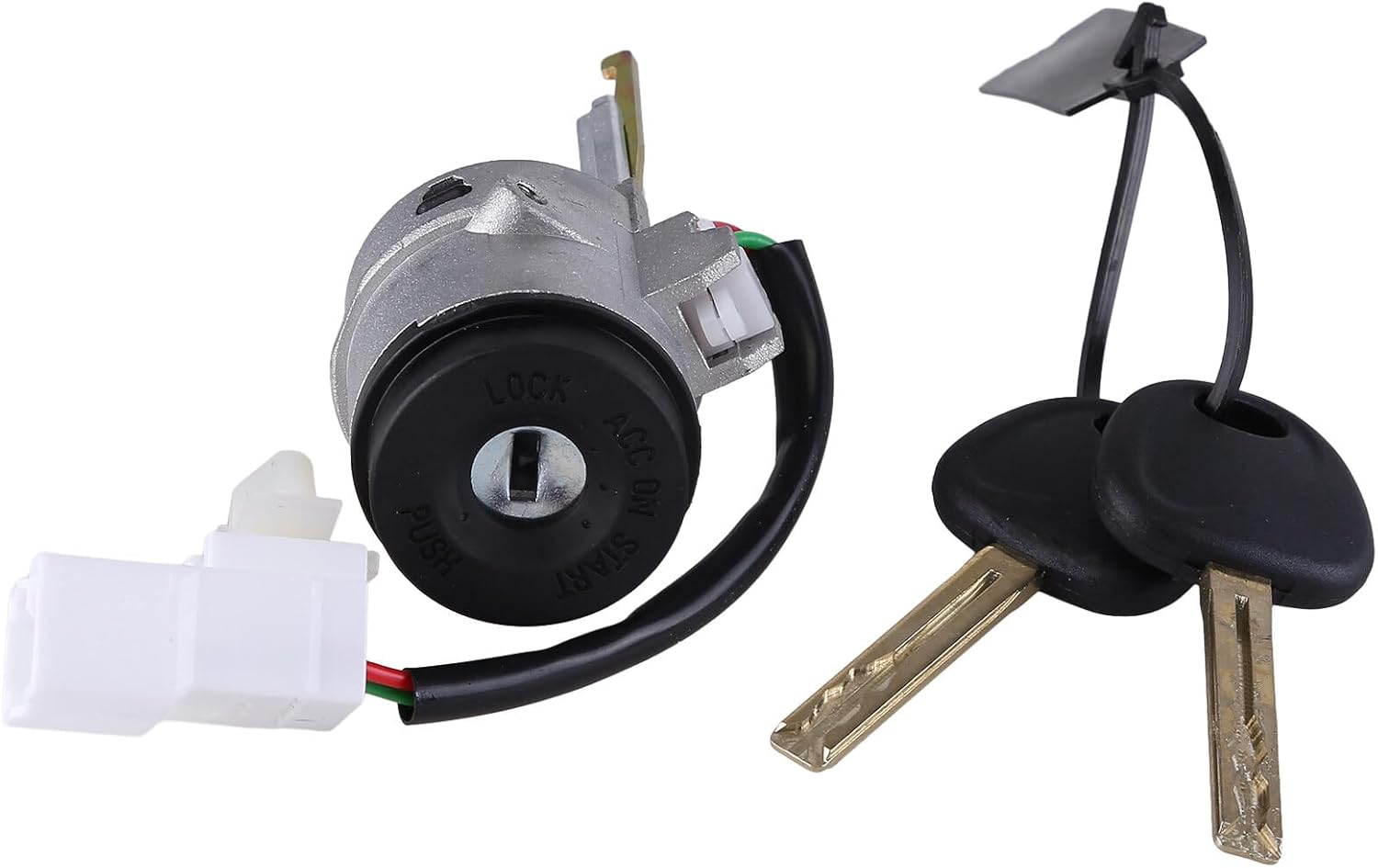 81900-1GF20 Ignition Lock Cylinder with 2 Keys Compatible for 2010 2011 Kia Rio Rio5 Car Ignition Switch Lock Cylinder, Left Driver Side Door Lock Cylinder 819001GF20