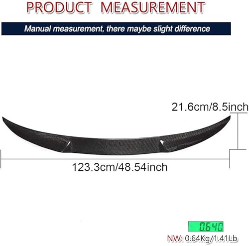 Miniatura 6 de Alerón trasero de fibra de carbono para Volkswagen VW CC Sedan 2013-2018, piezas personalizadas, alerón de labio de tronco, HighKick, alerón de ala