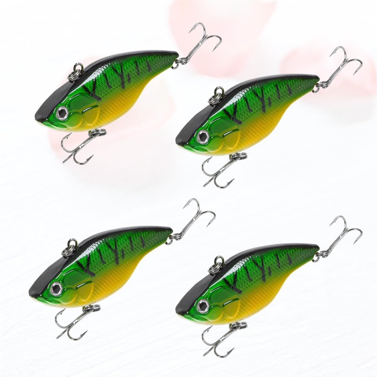 Toddmomy Appât Vibré Mini Appâts De Pêche Leurres De Pêche Artificiels Leurres De Pêche Flottants Green