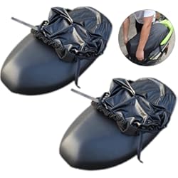 Funda Asiento Yamaha Fz16 Impermeable Para Asiento De Motocicleta Asiento De Motocicleta Funda De Asiento De Moto Scooter Funda Para SillíN De Moto Para La MayoríA De Los Asientos De Motocicletas 2 Piezas Negro