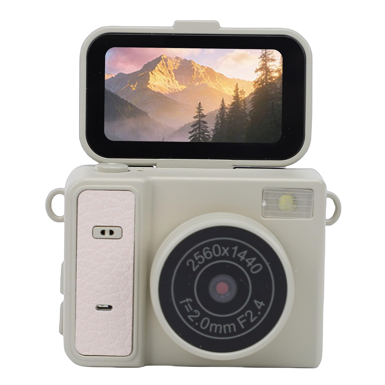 Thumb Digital Camera, 1.47 Inch 180 Flip Screen 48MP 2560x1440P Rechargeable Vintage Camera with Lanyard, for Campus Travel Photography-picture-16