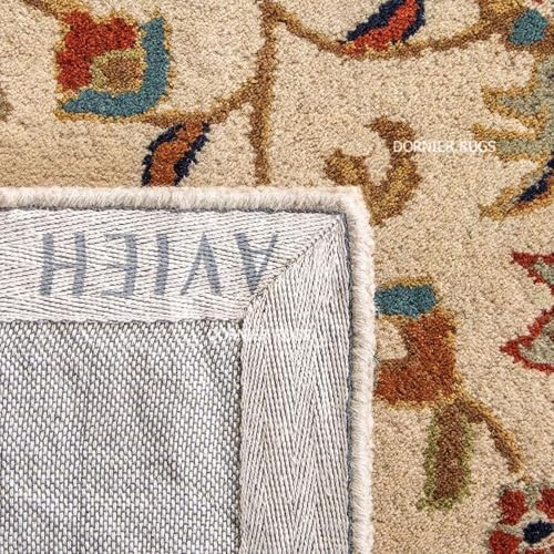 Image of 8x10 Ft Large Wool Rug - Handcrafted Traditional Tufted Carpet for Modern Living Spaces