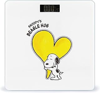 スヌーピー ハート 体重計 デジタル 乗るだけ 電源自動ON/OFF バックライト付 高精度 かわいい おしゃれ キャラクター