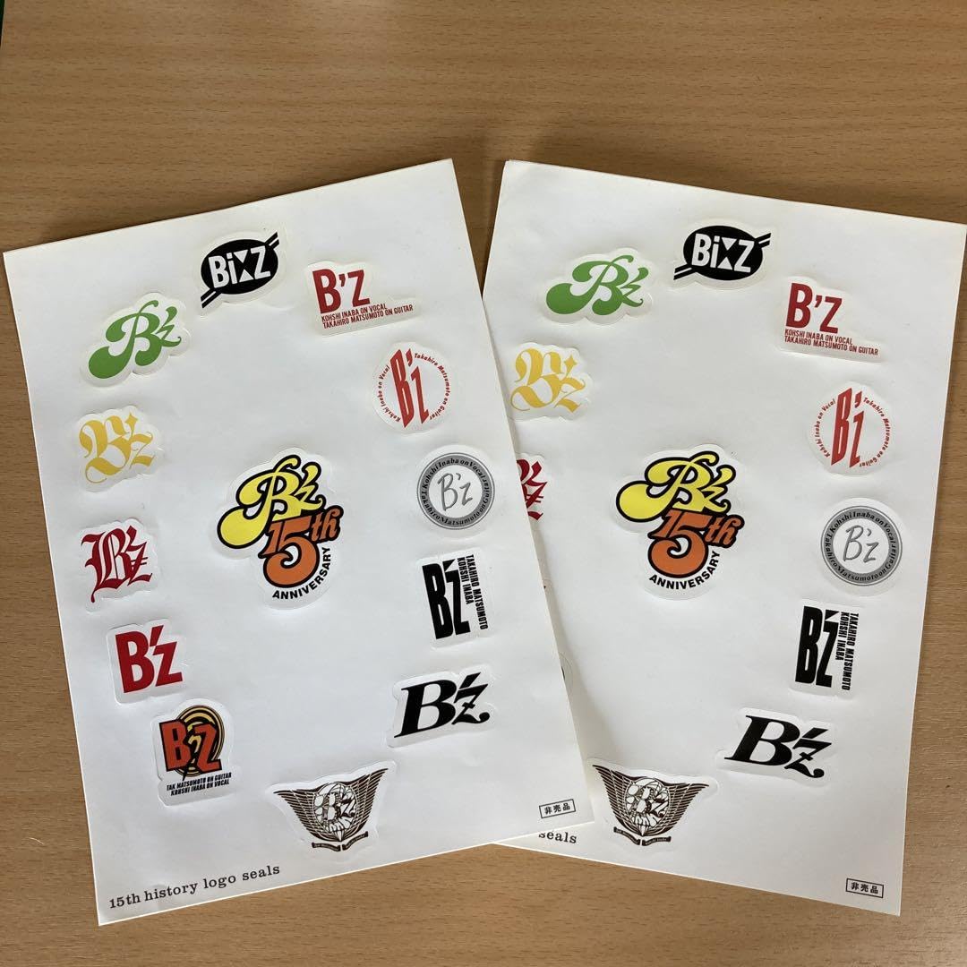 Amazon.co.jp: B'z ロゴ オリジナルステッカー2枚セット : おもちゃ