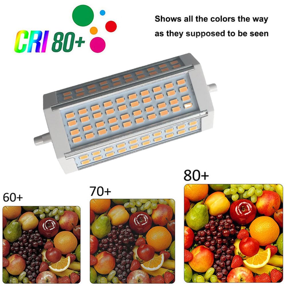 135mm dwustronne ściemnialne żarówki LED typu J 40W R7S 135mm lampa LED (400W J135 wymiana żarówki halogenowej), żarówki LED SMD 5630 żarówka wbudowany wentylator chłodzący