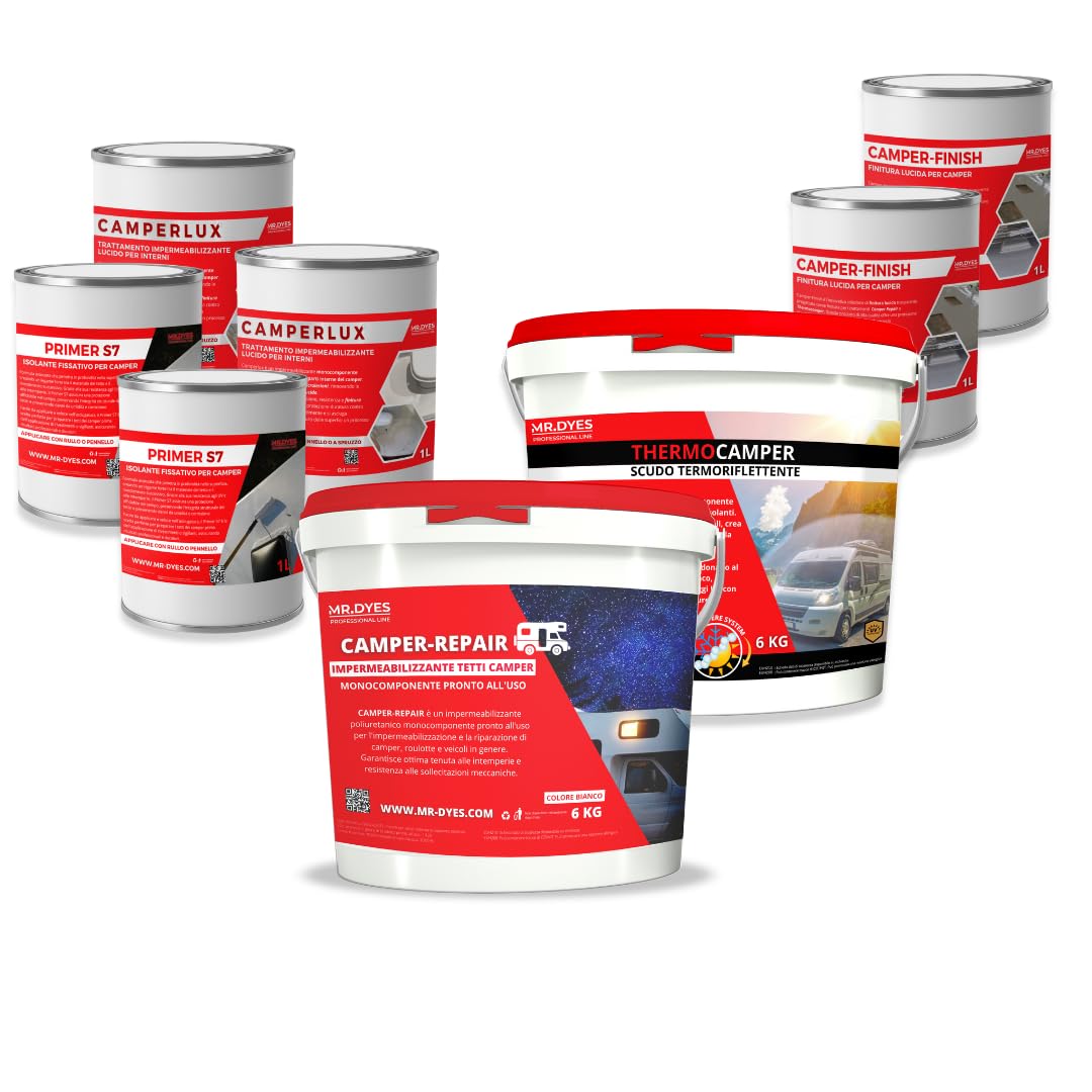 KIT CAMPER-REPAIR - KIT IMPERMEABILIZZANTE PER CAMPER PRONTO ALL'USO. (COMPLETE)