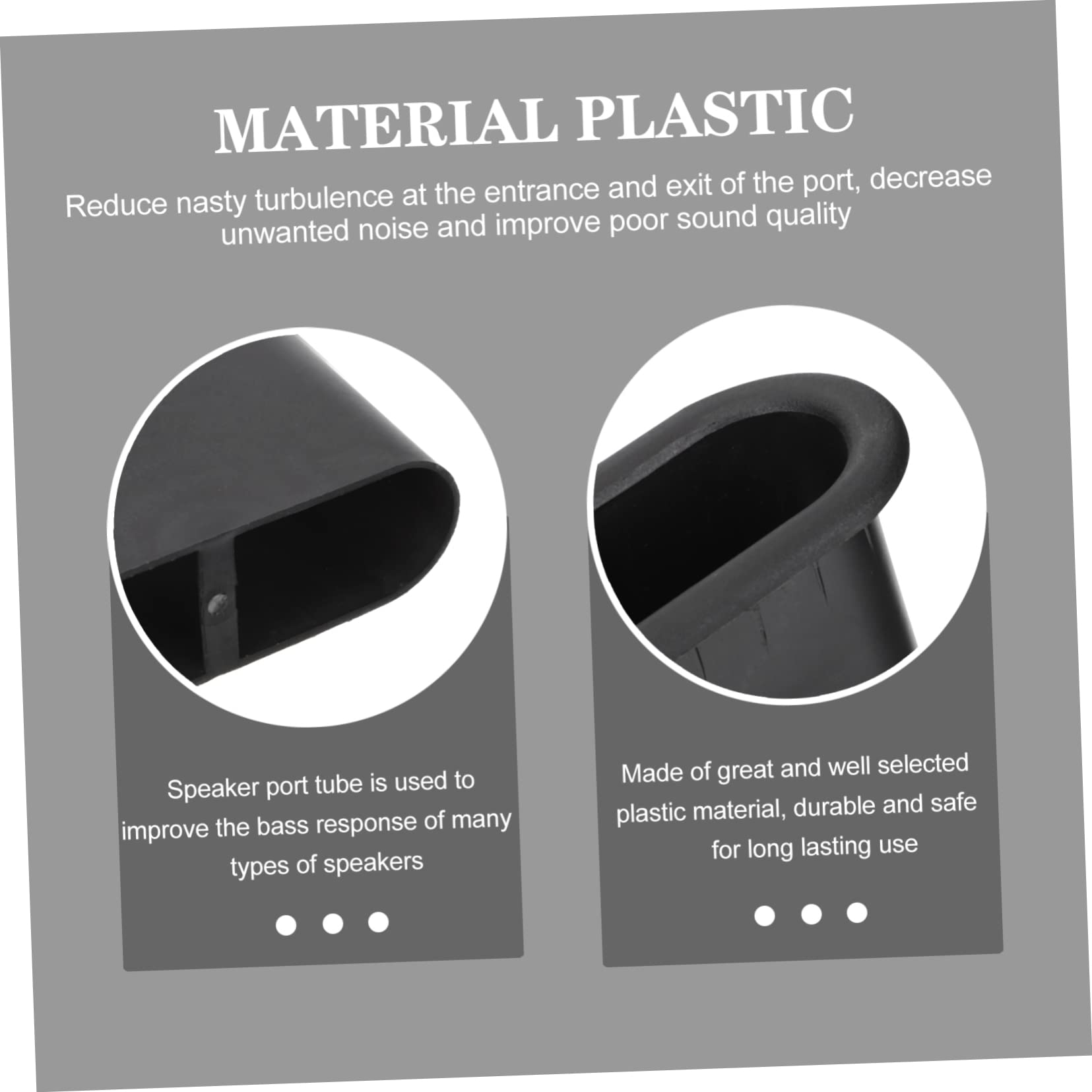 Angoily 5pcs Speaker Cabinet Port Tubes Air Ports for Enhanced Sound Durable and Lightweight Design Easy Installation for Home and Studio Speakers