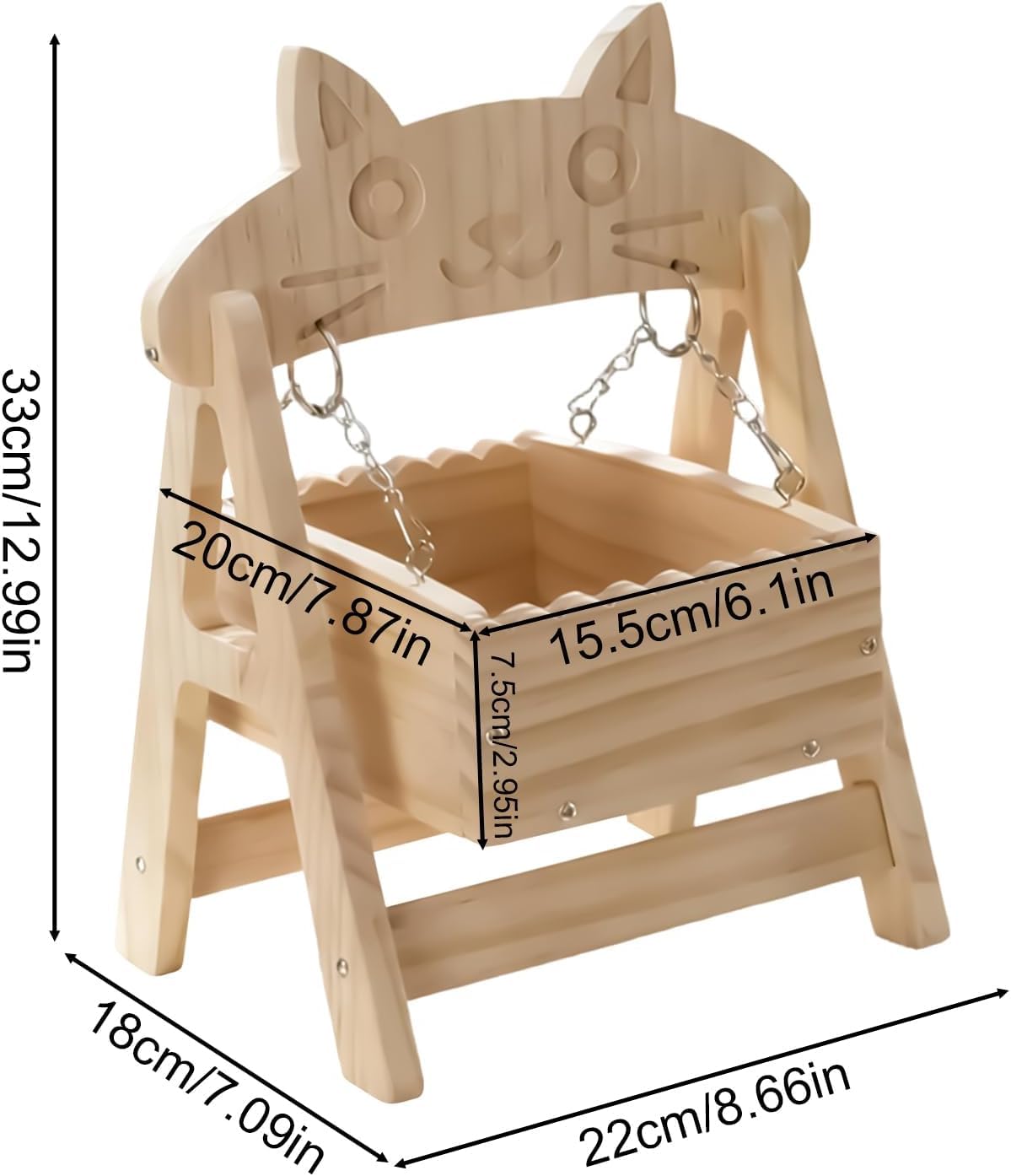 Generisch Amaca per criceti, accessori per piccoli animali, amaca con clip, piccoli mobili per animali domestici per gerbilli, topi, cincillà, furetto per interni ed esterni, per riposare (kak×2)