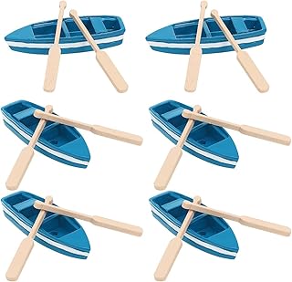 Mini Wooden Row Boat Set