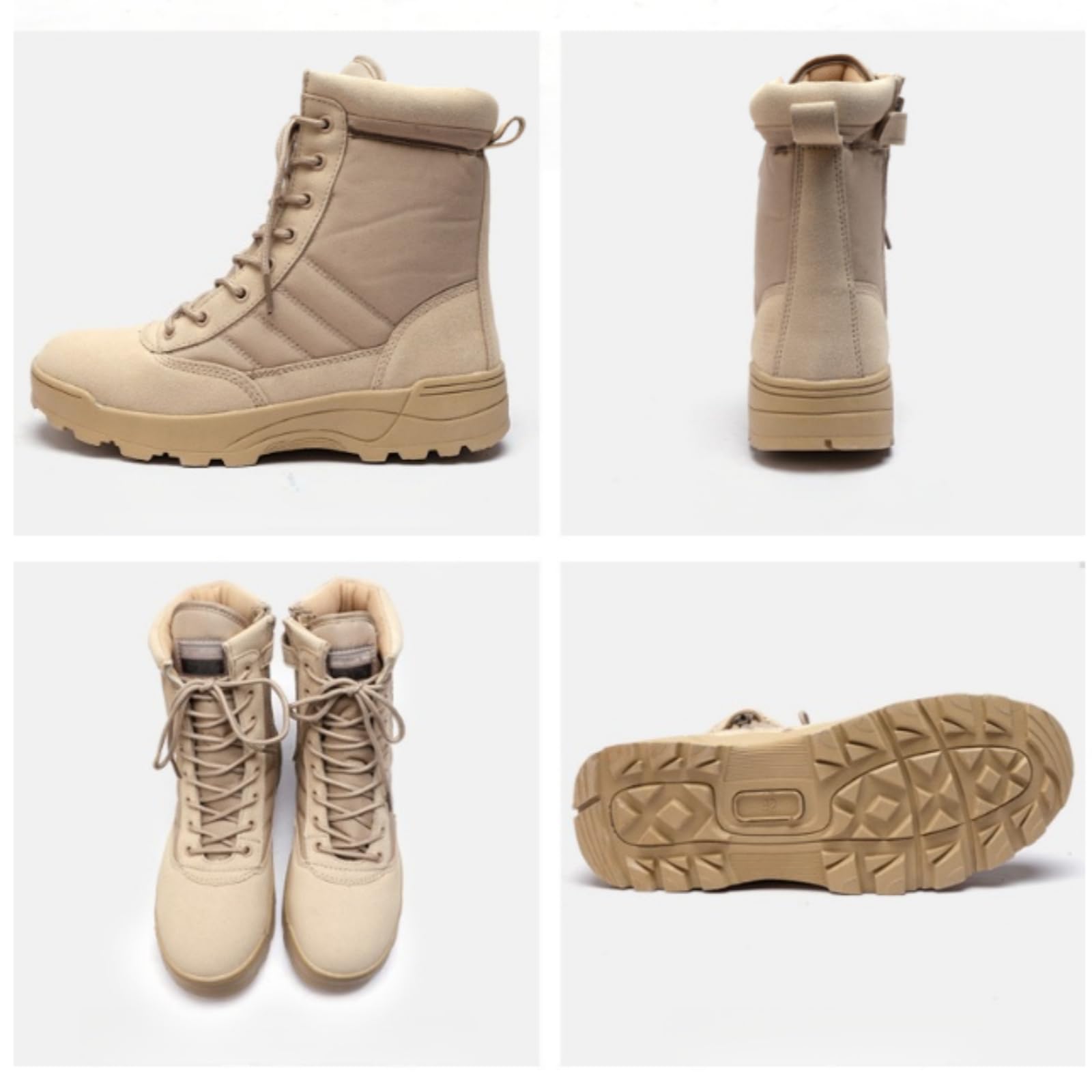 Botas de entrenamiento, botas de camping, botas tácticas de senderismo, botas de montaña resistentes a los golpes y a los golpes, botas de combate con suela de goma resistente al desgaste.